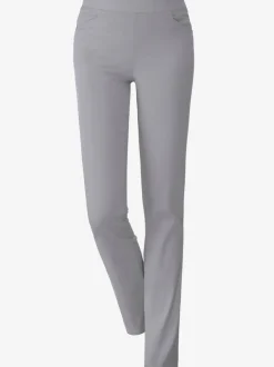 Pantalon droit classique avec ceinture élastique