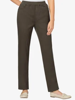 Pantalon droit classique avec ceinture élastique