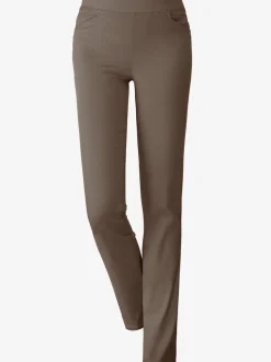 Pantalon droit classique avec ceinture élastique