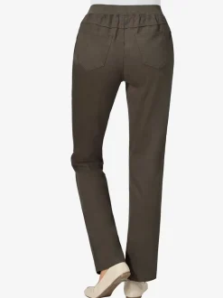 Pantalon droit classique avec ceinture élastique