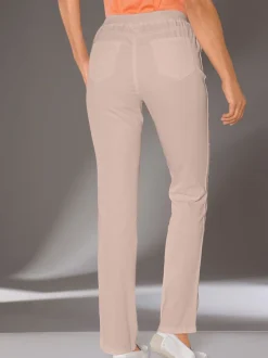 Pantalon droit classique avec ceinture élastique