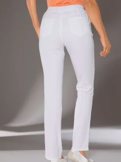 Pantalon droit classique avec ceinture élastique