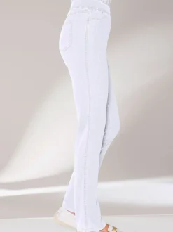 Pantalon droit classique avec ceinture élastique