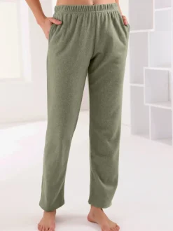Pantalon en flanelle taille élastique