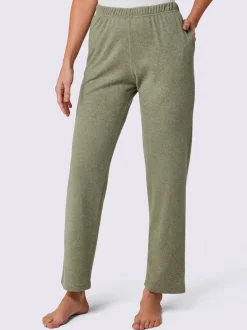 Pantalon en flanelle taille élastique