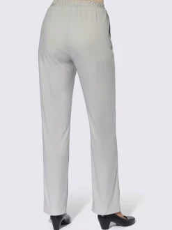 Pantalon en jersey confortable avec ceinture élastique et lien à nouer