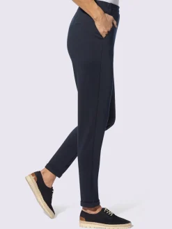 Pantalon en jersey revers des jambes fixe