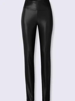 Pantalon en synthétique imitation cuir souple