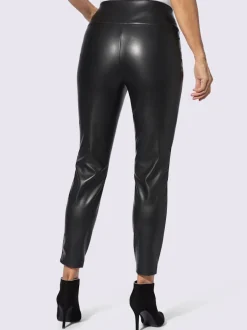 Pantalon en synthétique imitation cuir souple