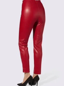 Pantalon en synthétique imitation cuir souple