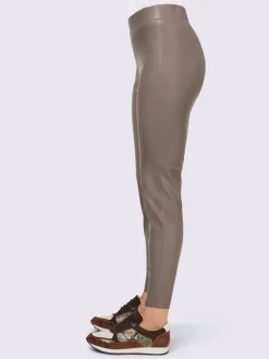 Pantalon en synthétique imitation cuir souple