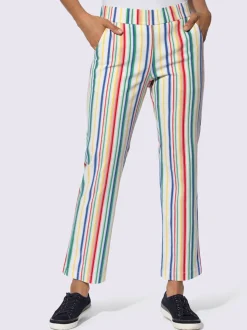 Pantalon extensible coupe courte mode