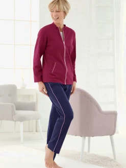 Pantalon femme avec liserés contrastants