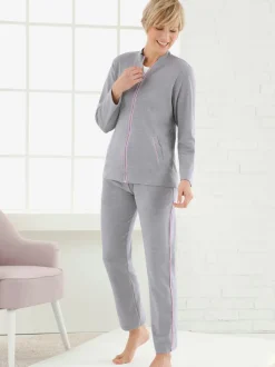Pantalon femme avec liserés contrastants
