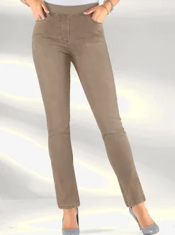 Pantalon femme confortable avec poches et toucher doux