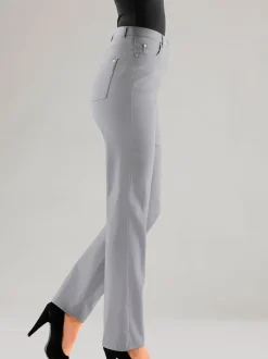 Pantalon féminin à coupe 5 poches classique