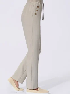 Pantalon imitation lin