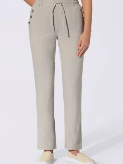 Pantalon imitation lin