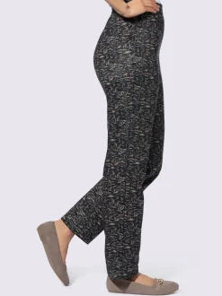 Pantalon imprimé ceinture élastique confortable