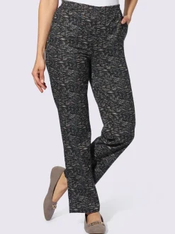 Pantalon imprimé ceinture élastique confortable
