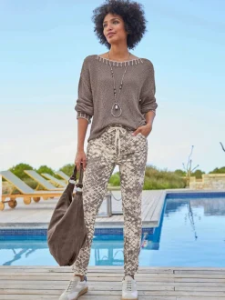 Pantalon imprimé imprimé mode