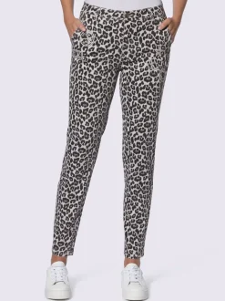 Pantalon imprimé joli motif léopard