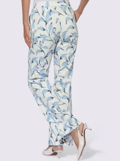 Pantalon imprimé légèrement évasé
