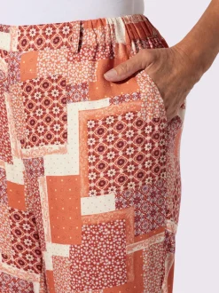 Pantalon imprimé viscose douce et fluide