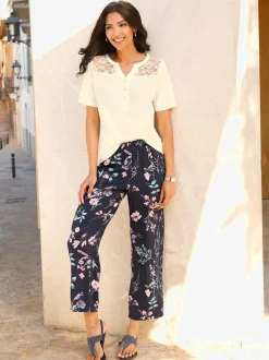Pantalon large coupe large mode