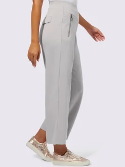 Pantalon large en mélange modal avec poche zippée devant
