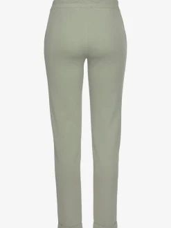 Pantalon molletonné pantalon basique avec petit logo brodé