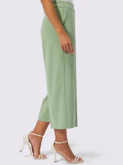 Pantalon à plis et jambe large en polyester recyclé