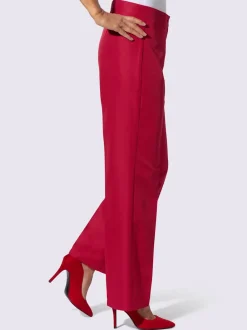 Pantalon plis repassés, effet affinant