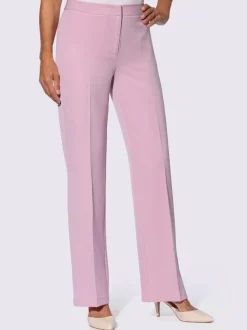 Pantalon à plis repassés et jambes larges