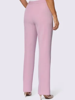 Pantalon à plis repassés et jambes larges