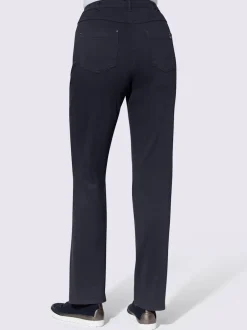 Pantalon 5 poches extensible avec passants et détail étoile