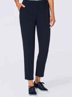 Pantalon rayures galon tendance