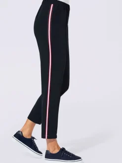 Pantalon rayures galon tendance