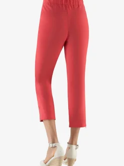 Pantalon sept sur huit extensible bengaline et ceinture plate