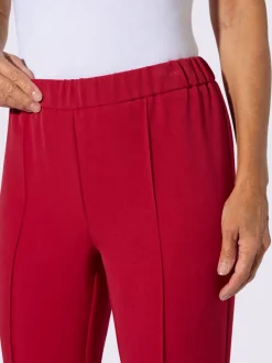 Pantalon tailleur mélange de matières facile d'entretien