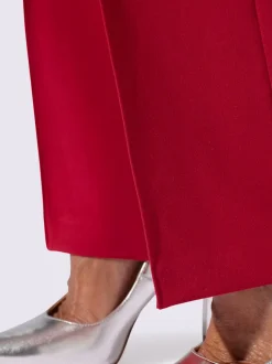 Pantalon tailleur mélange de matières facile d'entretien