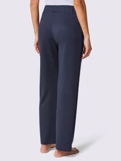 Pantalon évasé en jersey style jogging ceinture élastique à nouer