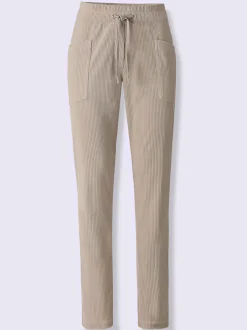 Pantalon velours imitation velours côtelé