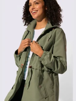 Parka col montant à coulisse
