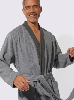 Peignoir pour homme livrée avec la ceinture à nouer