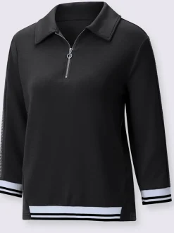 Polo à manches longues ultra-doux avec modal