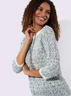 Pull ajouré 60% coton