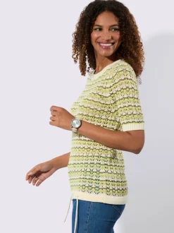 Pull ajouré coton issu de l’agriculture biologique