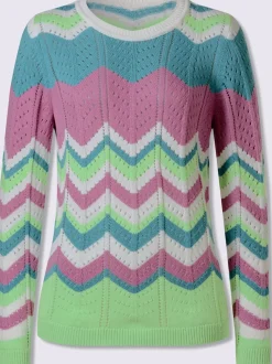 Pull ajouré pur coton