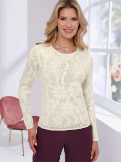 Pull ajouré superbe motif ajouré